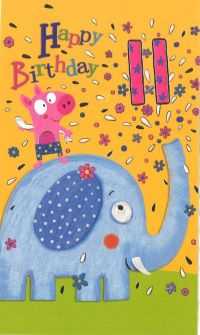 JD011GA: J-Card Age 11 Girl (12pcs/pk)-zoom-