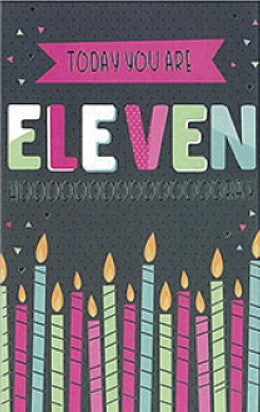 JDZ75117: J-Card Age 11 Girl (12pcs/pk)-zoom-