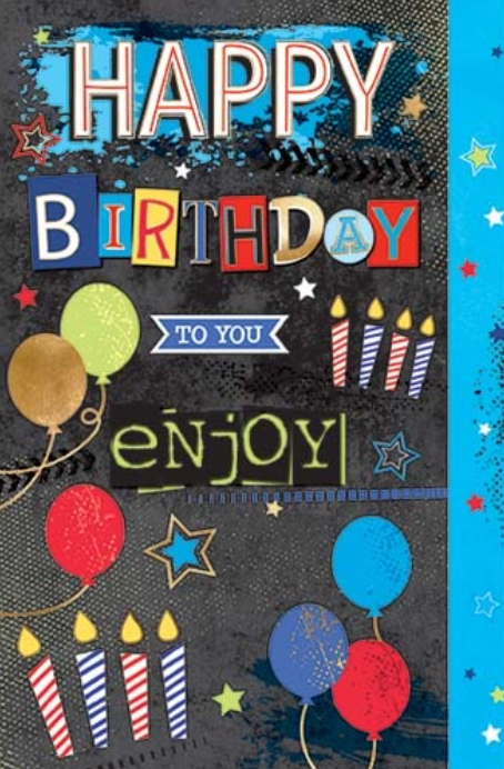 EL1316: Elegance Happy Birthday (6pcs/pk)-zoom-