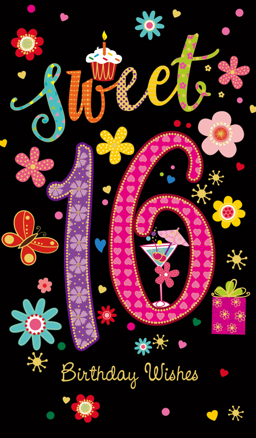 JD016GC: J-Card Age 16 Girl (12pcs/pk)-zoom-