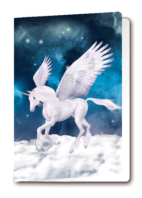 3D-0965: 3D Card Unicorn (6pcs/pk)-zoom-