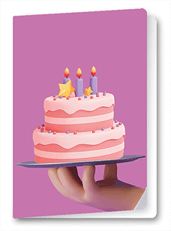 3D Card Cake
