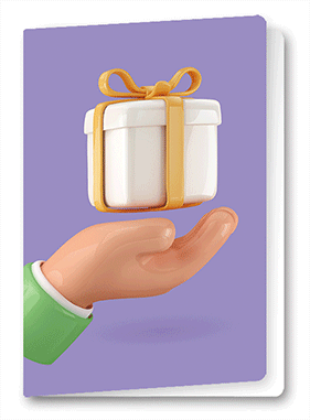 3D-0983: 3D Card Gift (6pcs/pk)-zoom-