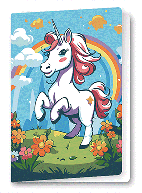 3D Card Unicorn
