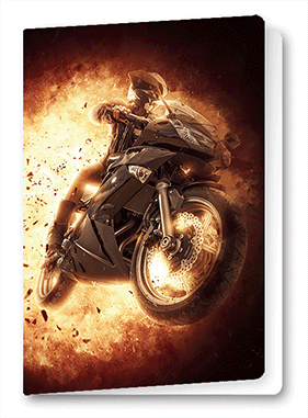 3D-0987: 3D Card Motorcycle (6pcs/pk)-zoom-