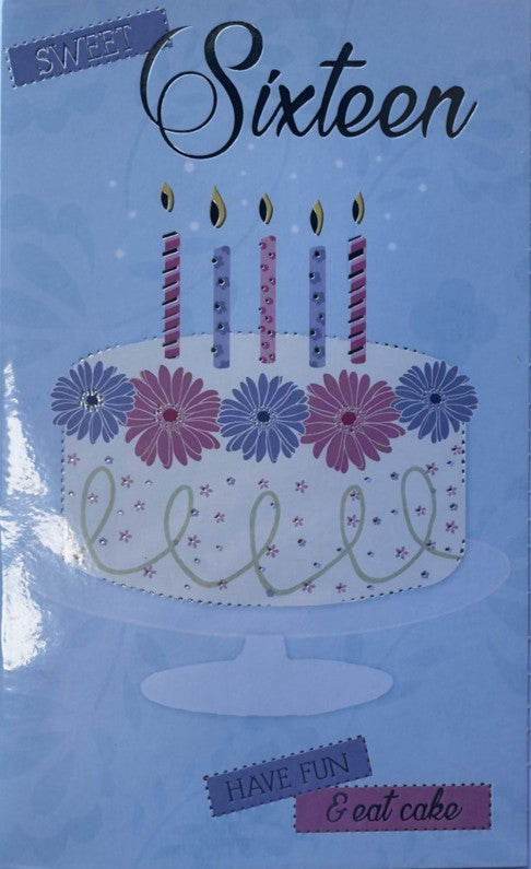 JDZ75165: J-Card Age 16 Girl (12pcs/pk)-1