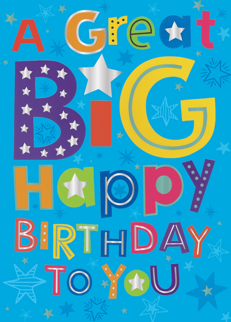 JB84654: Say It Big Happy Birthday (6pcs/pk)-zoom-
