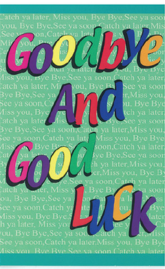 Apsley Goodbye & Good Luck