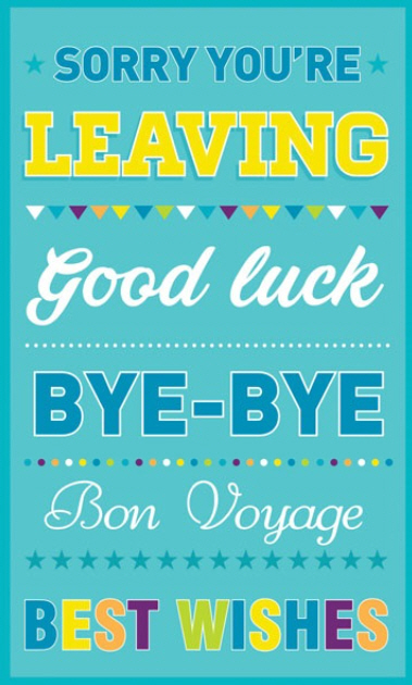 BINZA1129: Apsley Sorry You're Leaving (12pcs/pk)-zoom-