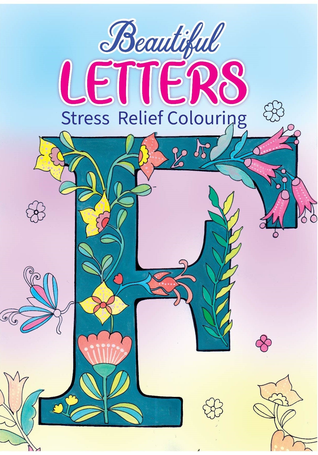 Adult Colouring Book - Beautiful Letters