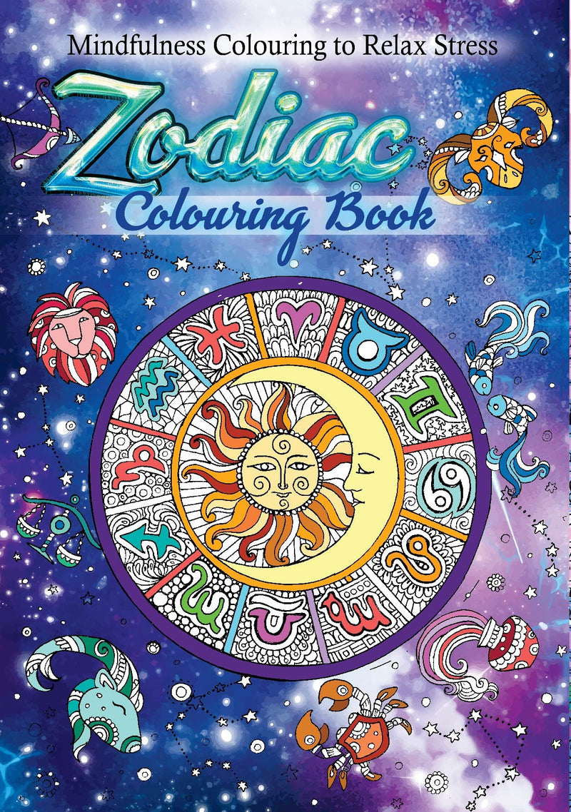 CBADZO: Adult Colouring Book - Zodiac (5pcs/pk)-zoom-