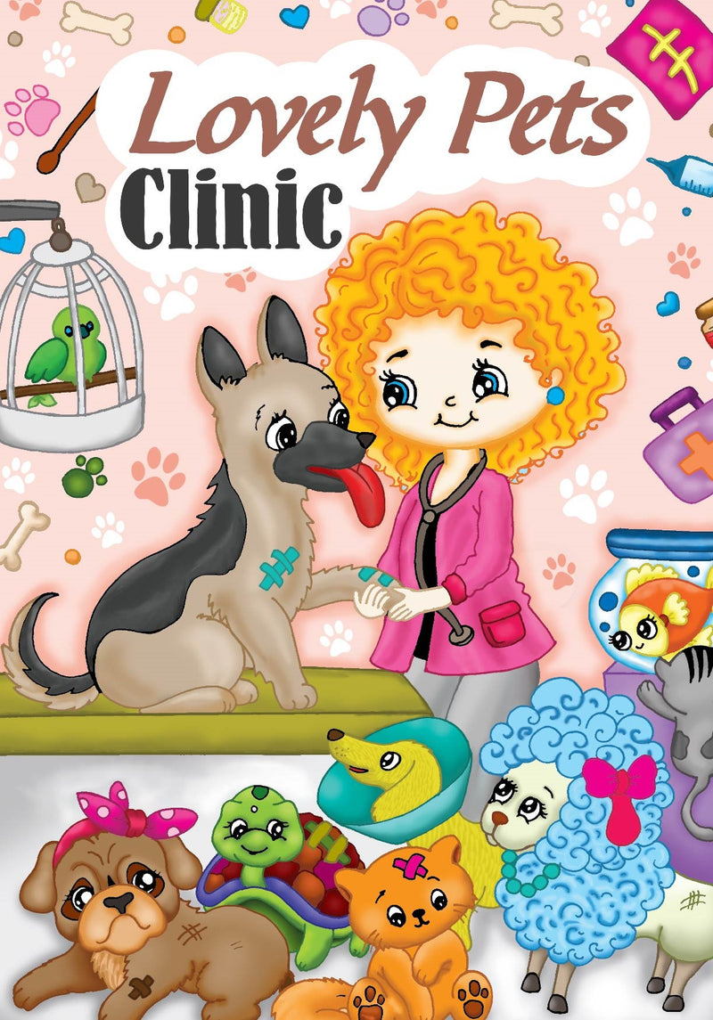 CBCBPE: Colouring Book: Lovely Pets Clinic (10pcs/pk)-zoom-