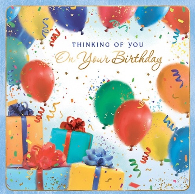 EQ1483: Elegance Square Birthday (6pcs/pk)