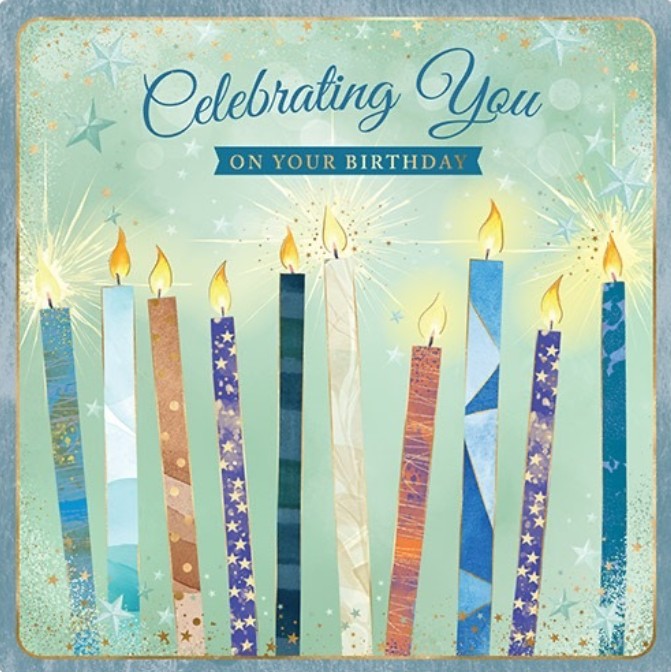 EQ1485: Elegance Square Birthday (6pcs/pk)