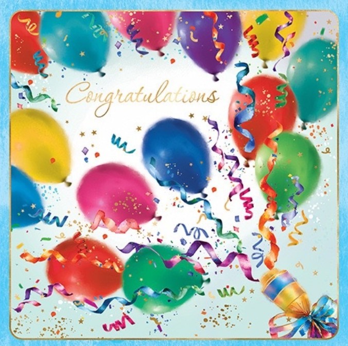 EQ1530: Elegance Square Congratulations (6pcs/pk)