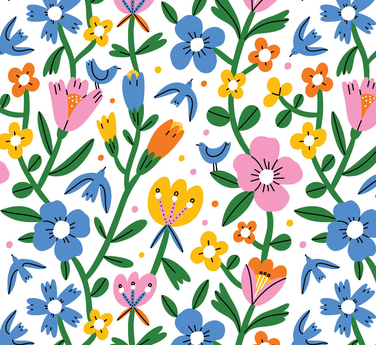 Folded wrap flowers