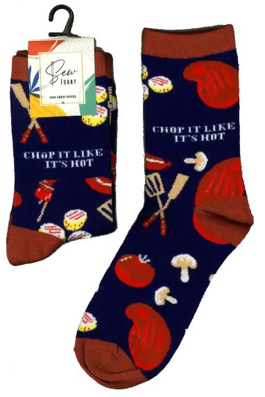 Sew Funny Socks - Chop It Like It's Hot (5/pack)