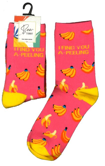 Sew Funny Socks - I Find You A-Peeling (5/pack)