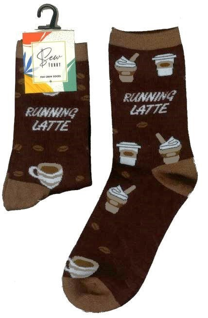 Sew Funny Socks - Running Latte (5/pack)
