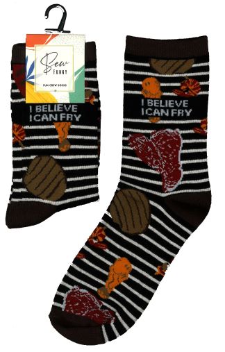 Sew Funny Socks - I Believe I Can Fry (5/pack)