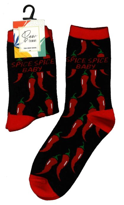 Sew Funny Socks - Spice Spice Baby (5/pack)