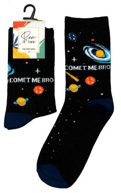 SF021: Sew Funny Socks - Comet Me Bro (5/pk)-zoom-