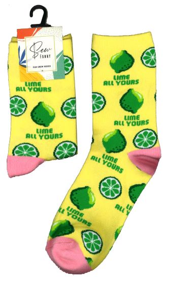 Sew Funny Socks - Lime All Yours (5/pack)