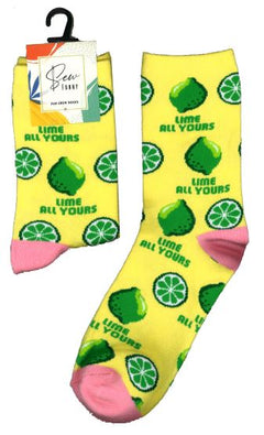 Sew Funny Socks - Lime All Yours (5/pack)