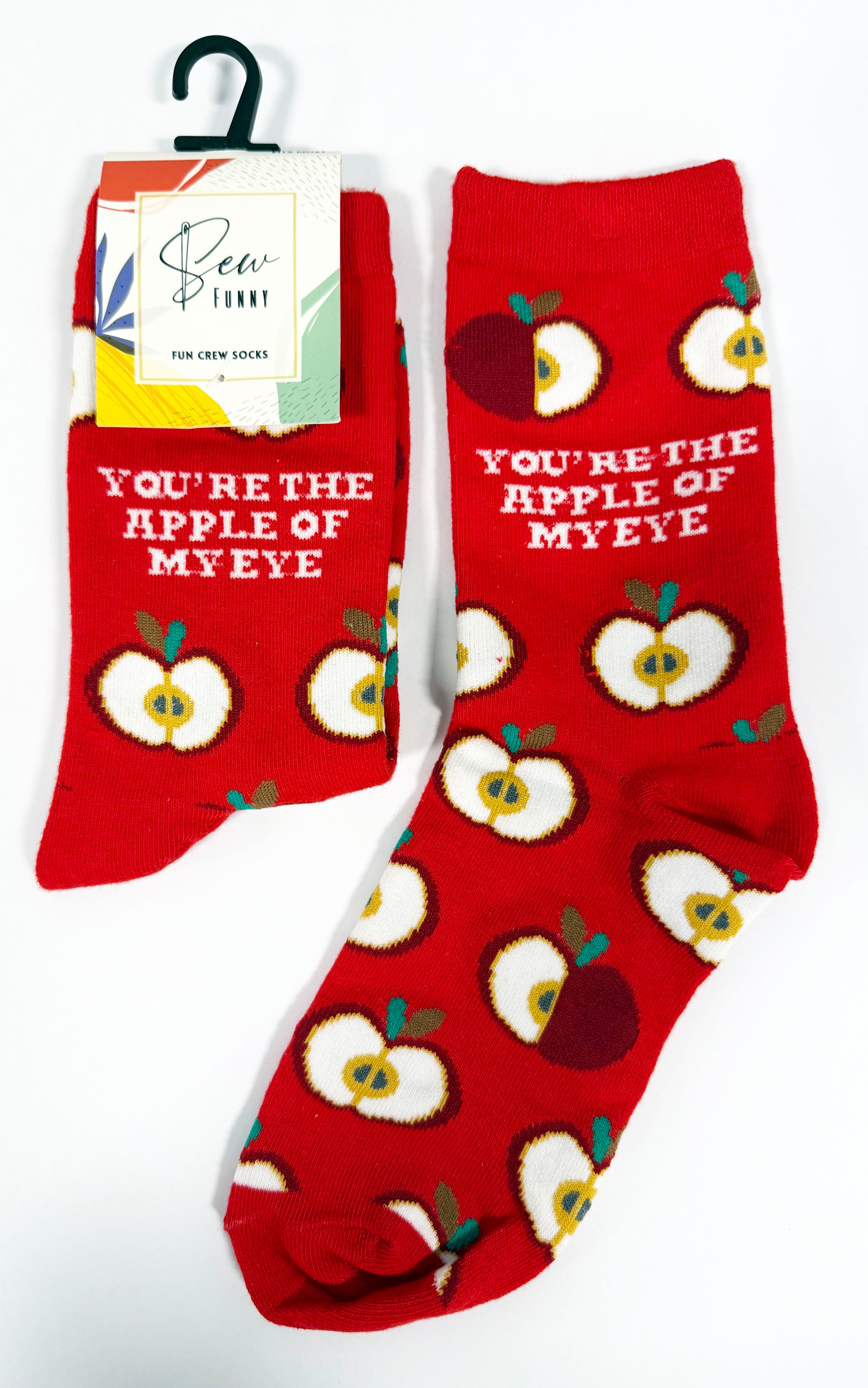 Sew Funny Socks - You're the apple of my eye