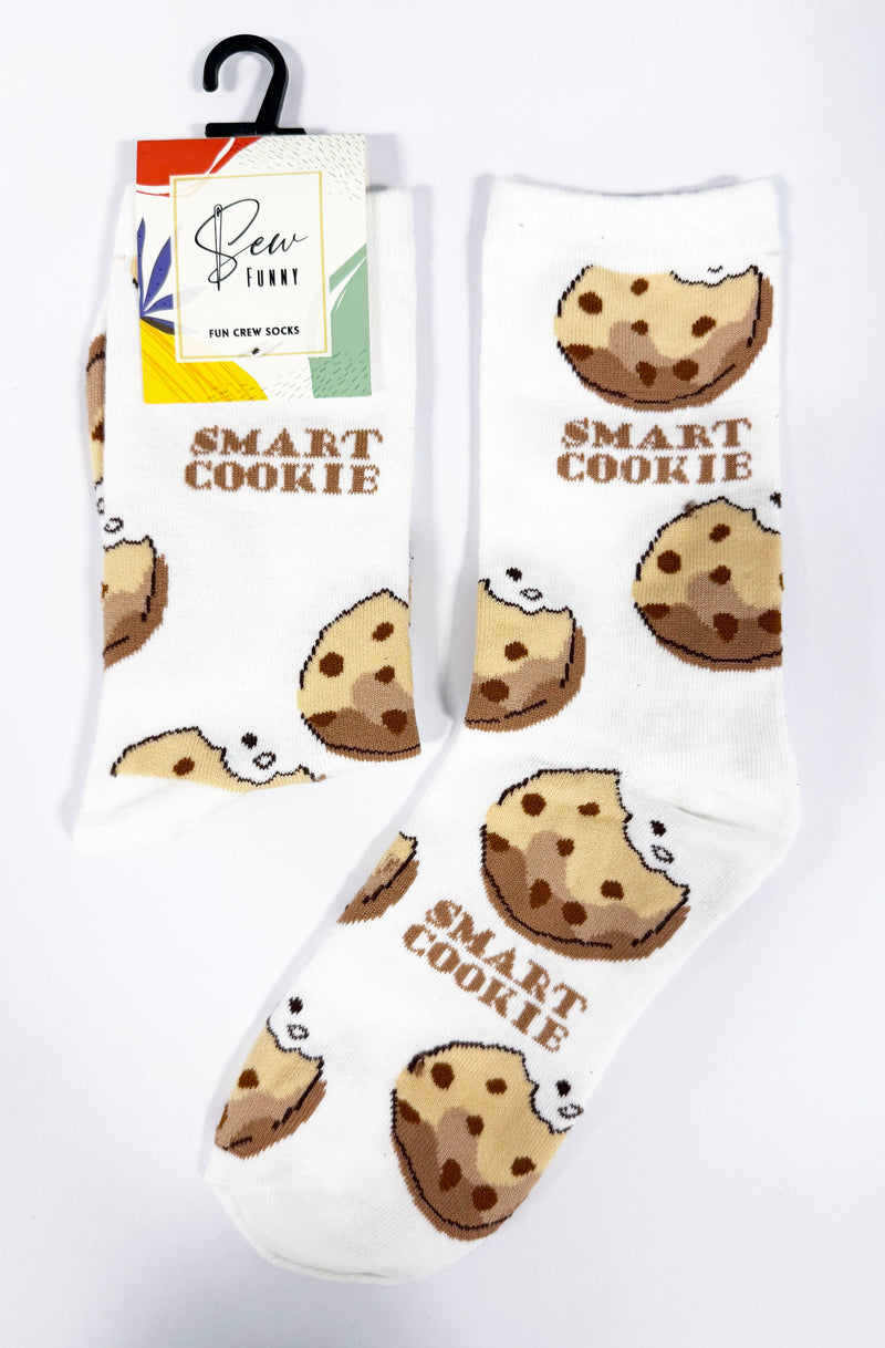 SF032: Sew Funny Socks - Smart cookie (5/pk)-zoom-