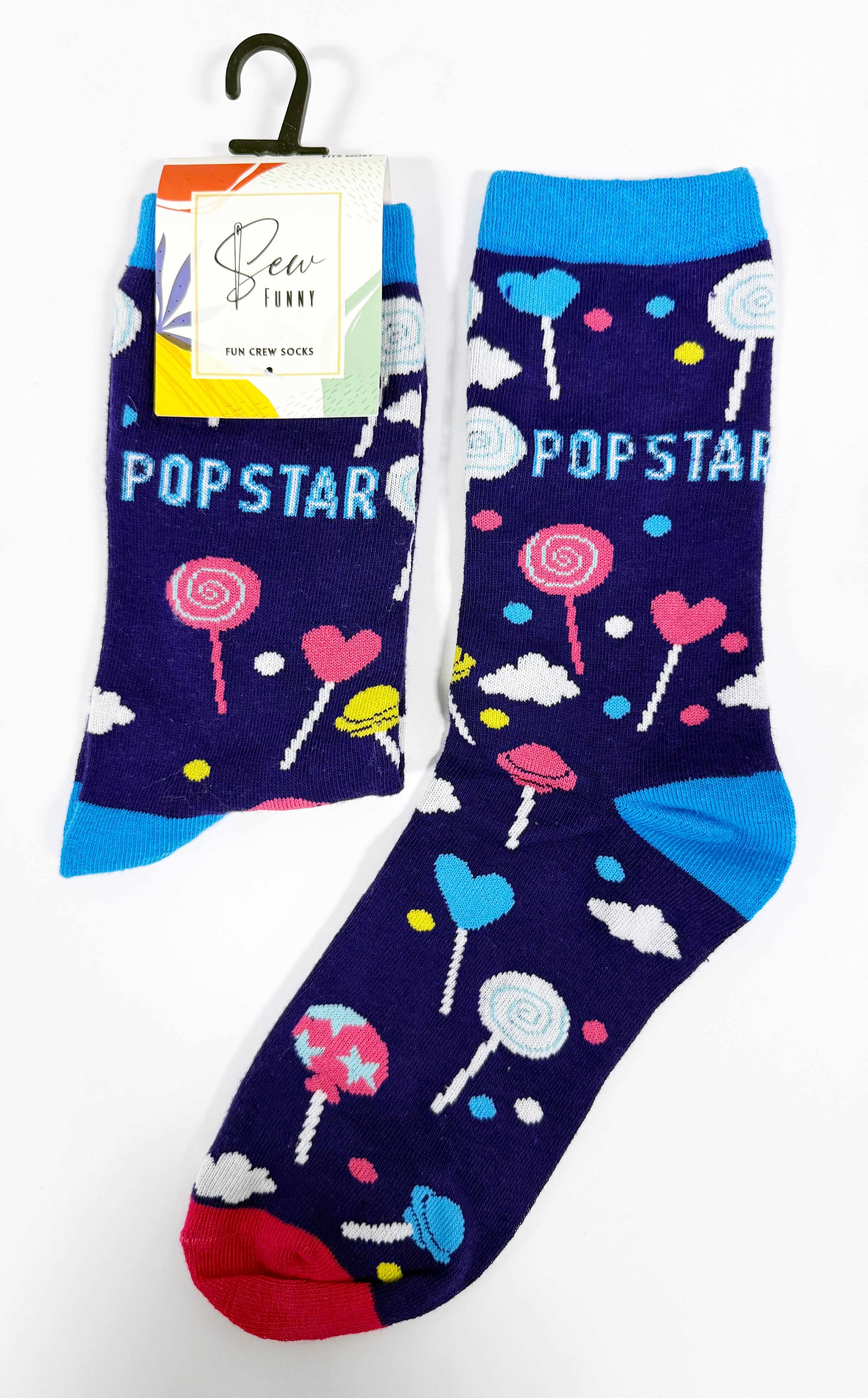 Sew Funny Socks - Pop star