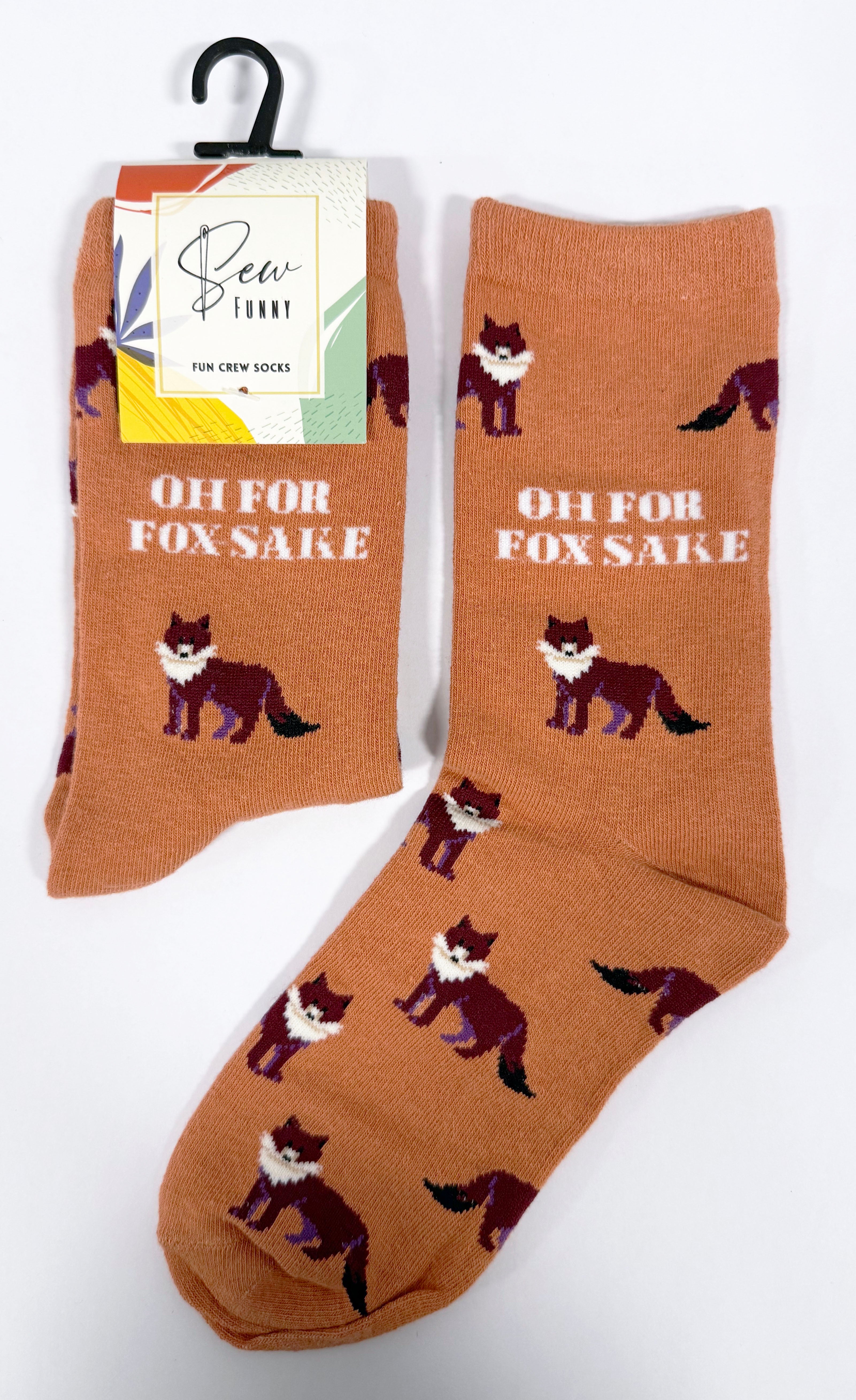 Sew Funny Socks - Oh for fox sake
