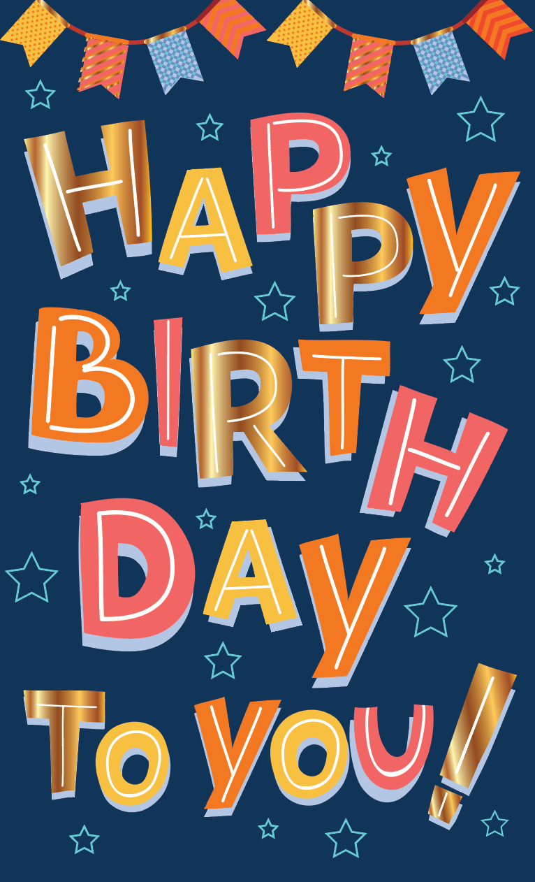 Urban male birthday