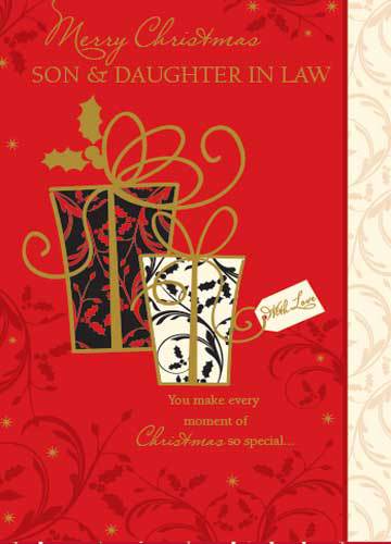 $3.90 Cards X-MAS Son & Daughter-In-Law