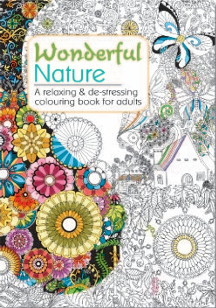 CBADNA: Adult Colouring Book - Wonderful Nature (5pcs/pk)-zoom-