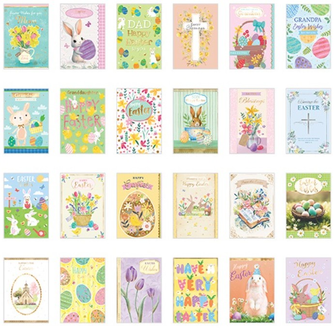 BEAC073: Deluxe Easter 50pcs Assorted (No stand)-zoom-1