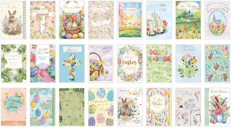 BEAC131: Elegance Easter 48pcs assorted (No stand)-zoom-