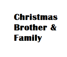 $2.5 Cards X-Mas Brother & Family (6pcs/pk)