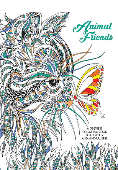 CBADAF: Adult Colouring Book - Animal Friends (5pcs/pk)-zoom-