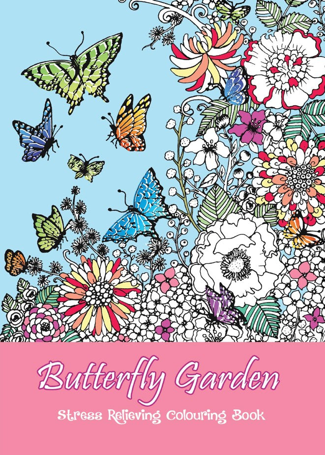 CBADBG2: Adult Colouring Book - Butterfly Garden (5pcs/pk)-zoom-