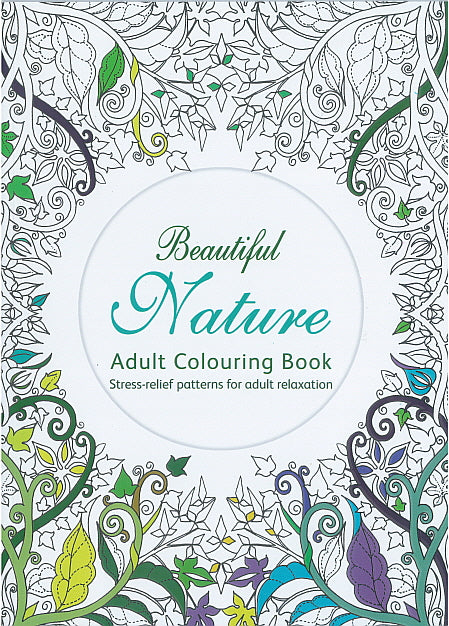 Adult Colouring Book -  Beautiful Nature
