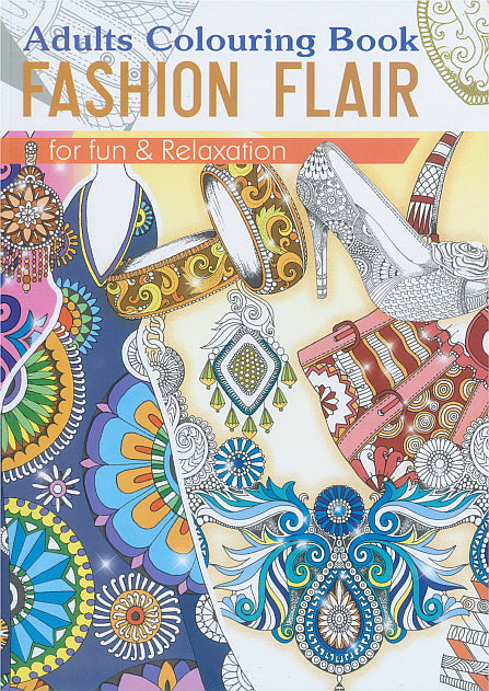 CBADFF: Adult Colouring Book -  Fashion Flair (5pcs/pk)-zoom-