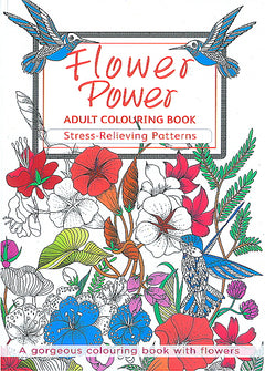 Adult Colouring Book -  Flower Power