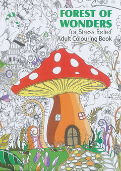 Adult Colouring Book - Forest of Wonders