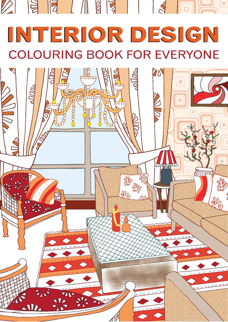 CBADID: Adult Colouring Book - Interior Design (5pcs/pk)-zoom-