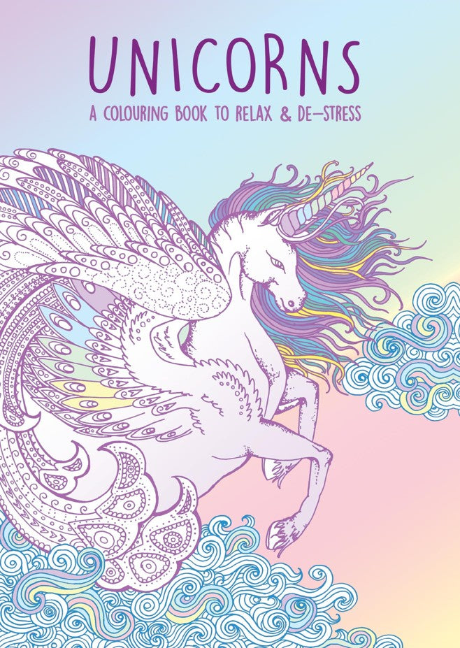 CBADUN: Adult Colouring Book - Unicorns (5pcs/pk)