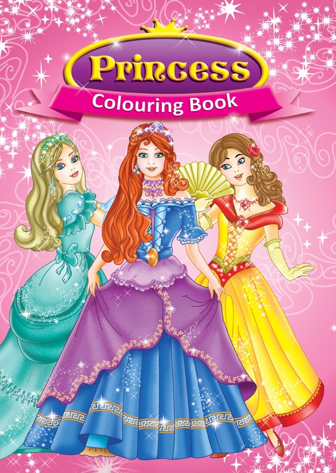 CBCBPR9: Colouring Book: Princess (10pcs/pk)-zoom-1