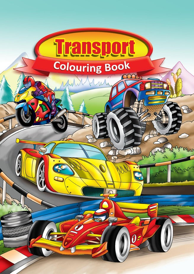 CBCBTR4: Colouring Book: Transport (10pcs/pk)-zoom-
