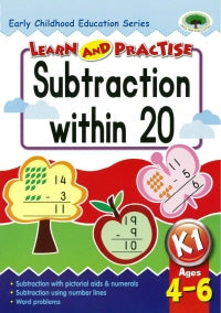 CBL1S20: Learn & Practise (K1) Subtraction within 20 (10pcs/pk)-zoom-