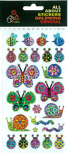 Sticker Crystal Bees (12pcs/pk)-zoom-